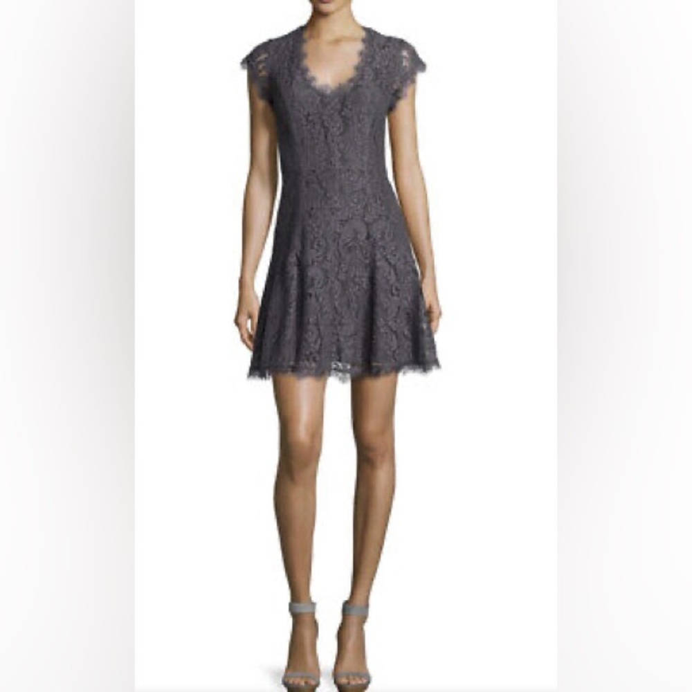 Joie Eshe C Gray Lace Mini NWOT Party Dress
